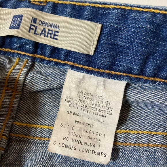 Vintage Y2K GAP Original Flare size 6 Long - Picture 6 of 12